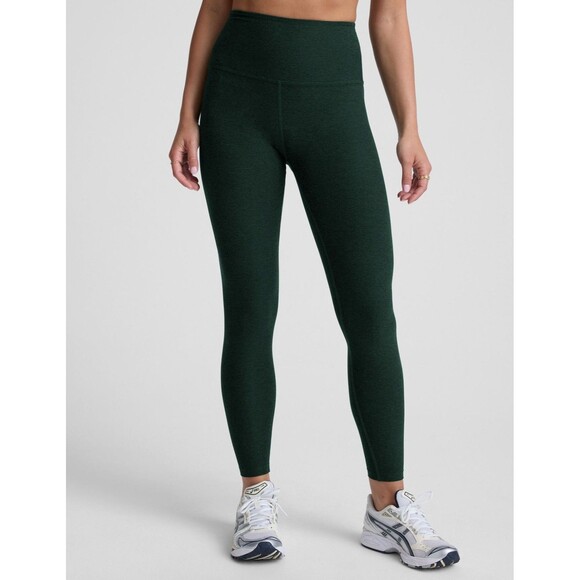 Spacedye Caught In The Midi High Waisted Legging Dark Spruce Green S SD3243 - Picture 1 of 9